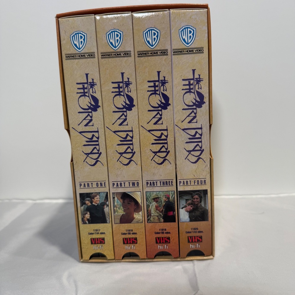 The Thorn Birds VHS Complete 4 Volume Set Warner Home Video